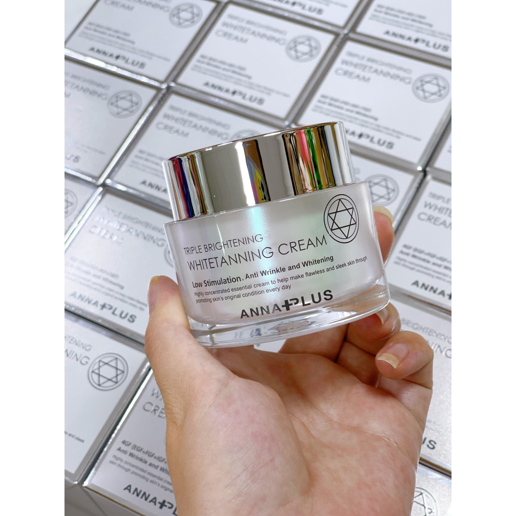 Kem dưỡng Anna Plus Triple Brightening WhiteTaning Cream 50ml