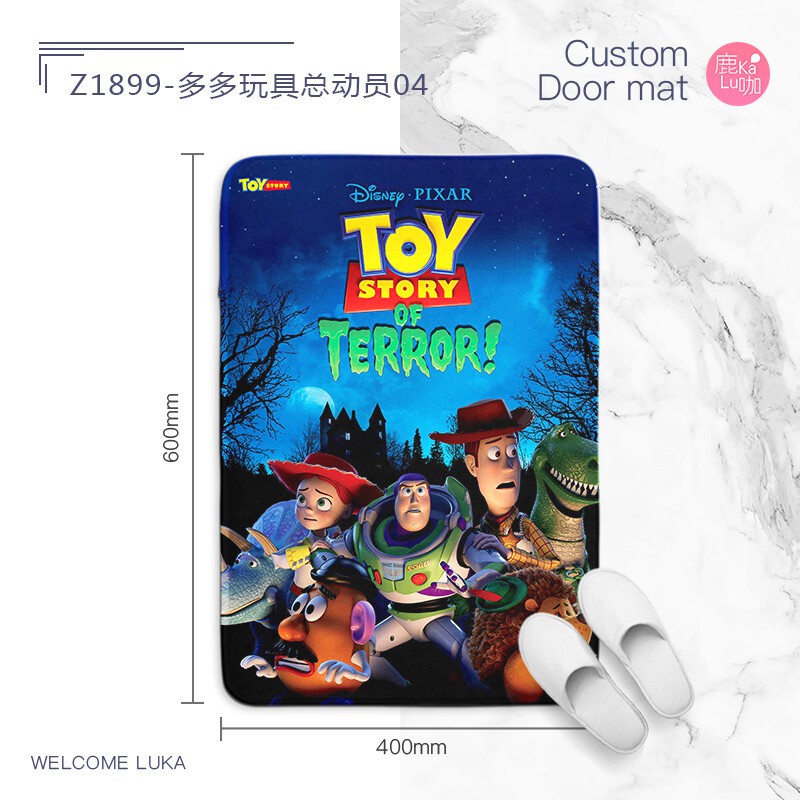 Disney Thảm Chùi Chân Họa Tiết Hoạt Hình Toy Story Xinh Xắn