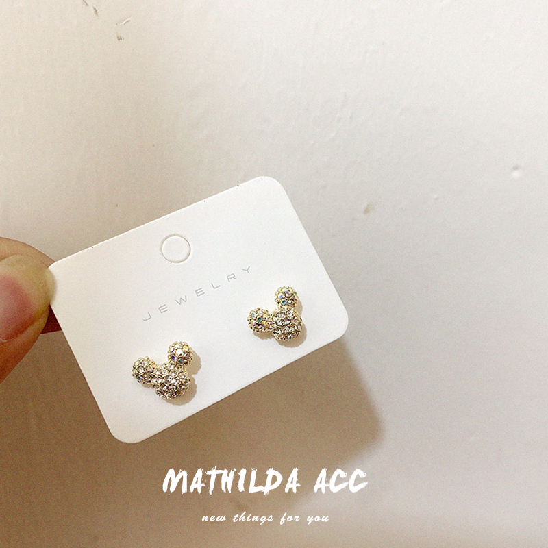 Khuyên tai đính đá thời trang Hàn Quốc dành cho nữ