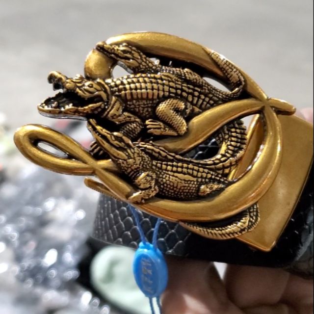 Dây Lưng nam Đúc đồng chữ Đ Cá sấu đẹp - nam tính - mạnh mẽ