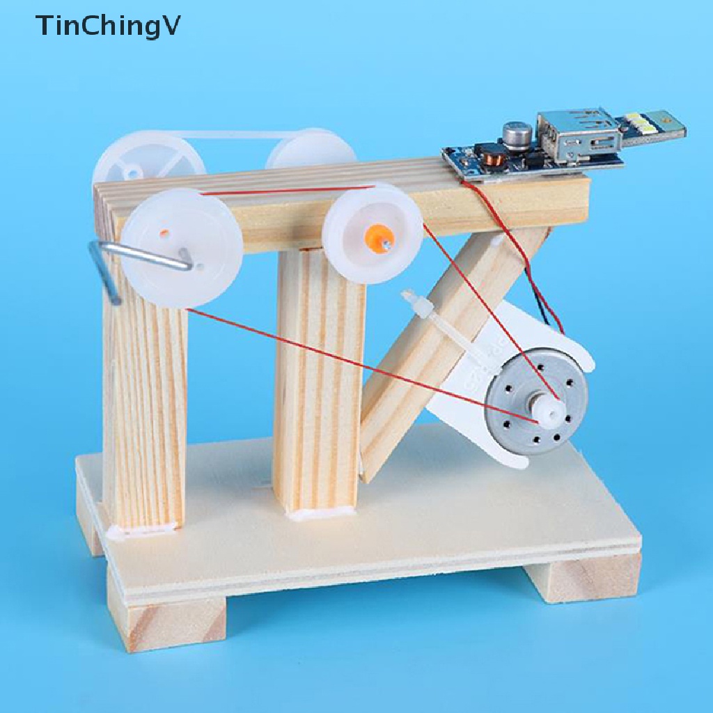 Bộ Đồ Chơi Lắp Ráp Mô Hình Máy Phát Điện Bằng Gỗ DIY Giáo Dục Khoa Học Cho Bé