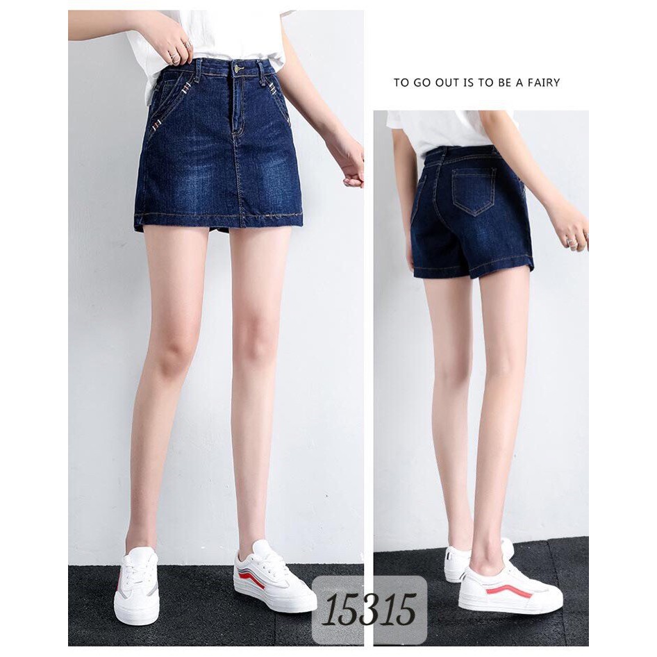 15315 Quần Váy BIG SIZE jean trơn