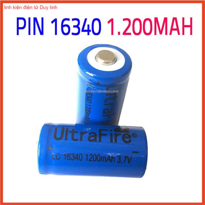 Pin 16340 Dung Lượng 1200mAh .