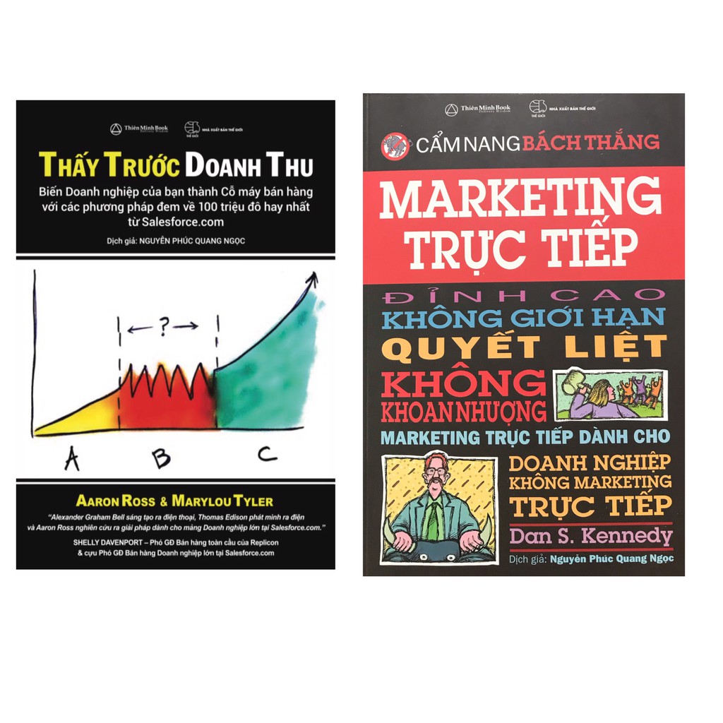Sách - Combo 2 cuốn Thấy trước doanh thu + Cẩm nang bách thắng Marketing trực tiếp