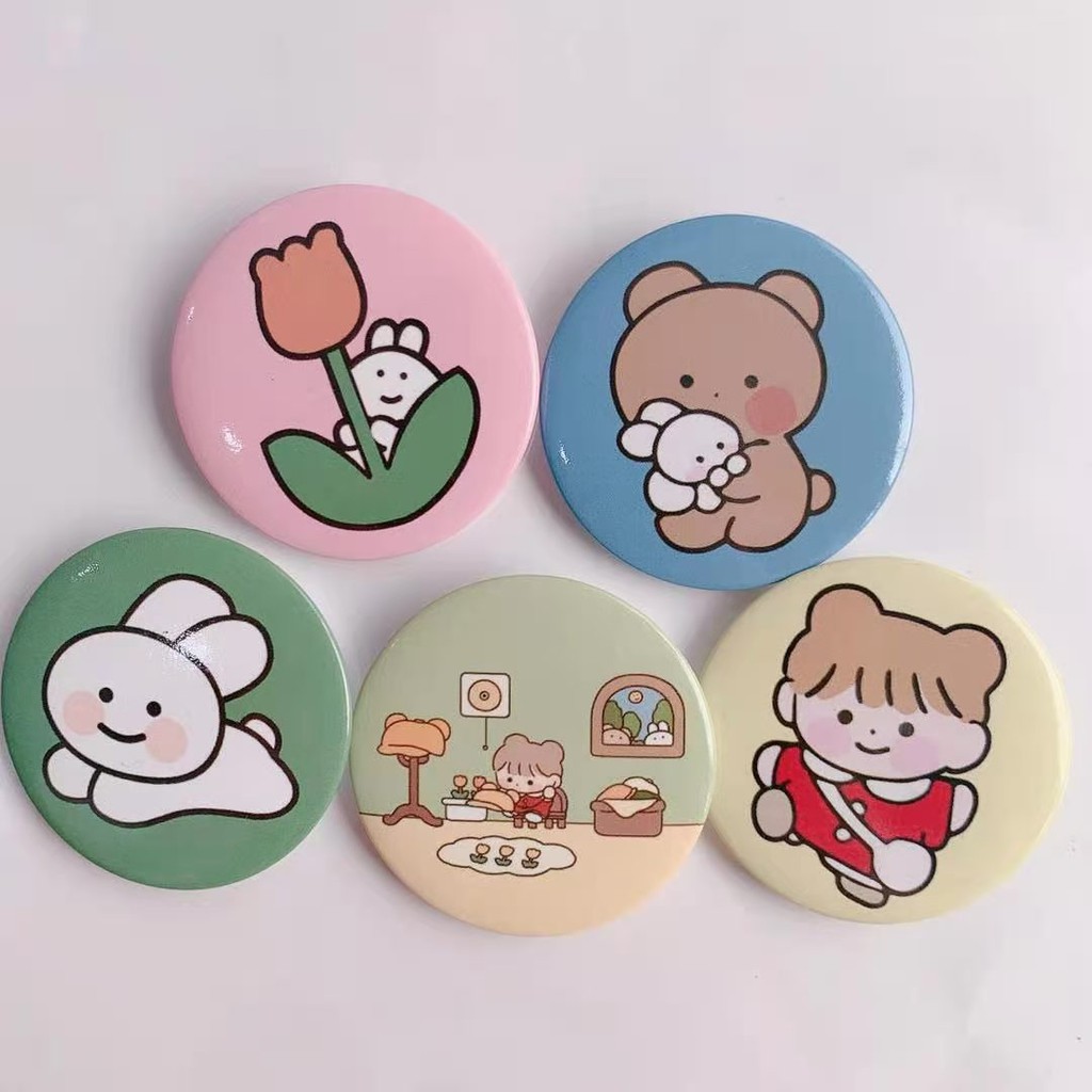 Huy hiệu cài balo cài áo, ghim cài quần áo balo cute dễ thương