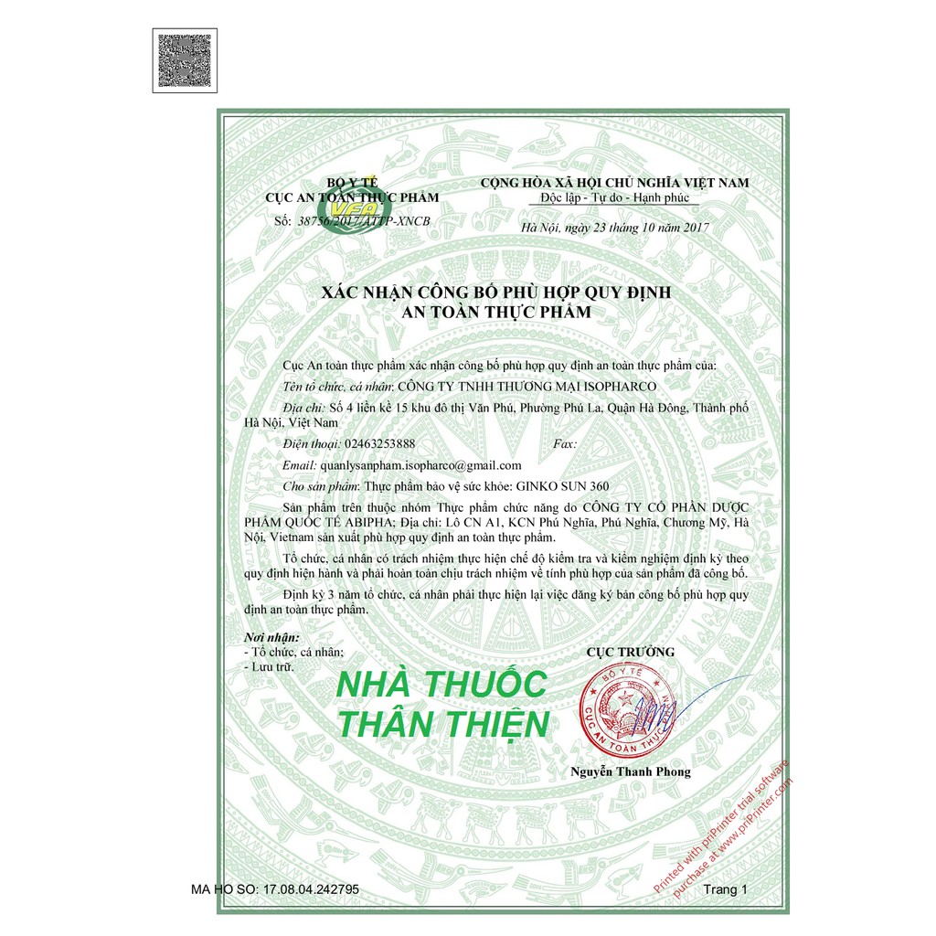 GINKO SUN 360 – Hỗ trợ hoạt huyết dưỡng não, giảm nguy cơ tai biến