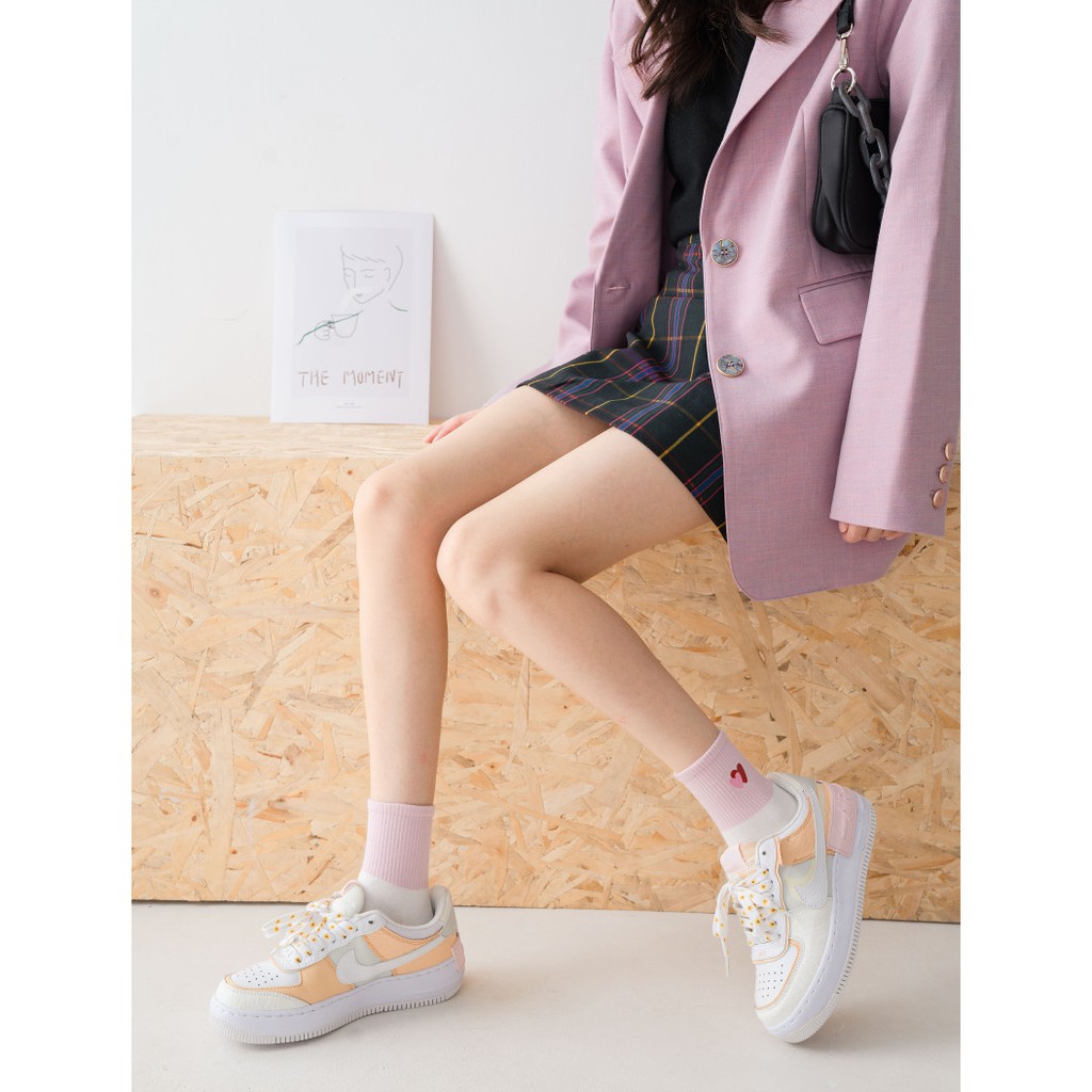 Vớ cao cổ viền màu, tất cổ cao họa tiêt hoạt hình nhỏ xinh NEKO