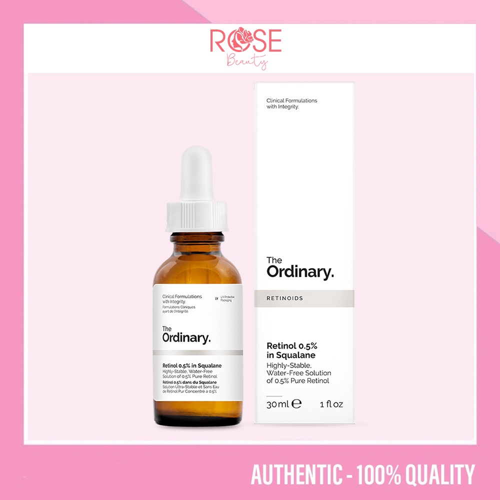 (BILL MỸ) Serum The Ordinary Retinol 1% In Squalane và Retinol 0.5% In Squalane chống lão hóa