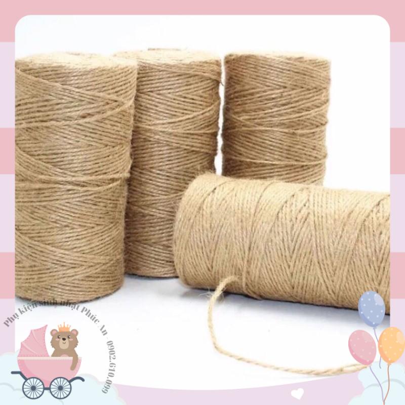 Dây thừng cuộn 200m ống nhỏ trang trí handmade