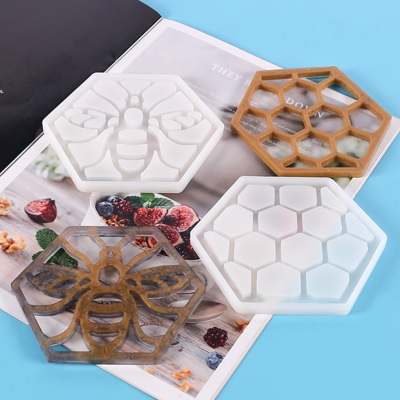 Khuôn Làm Đồ Trang Sức Hình Tổ Ong Bằng Nhựa Resin