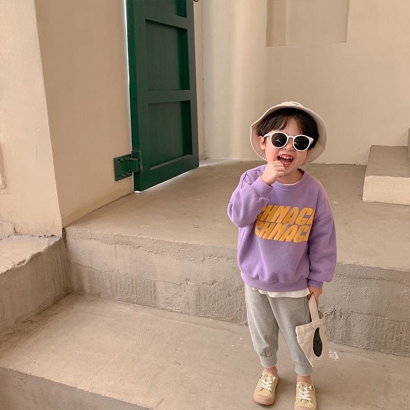 Áo Hoodie In Chữ Phong Cách Hàn Quốc Mới Dành Cho Bé Trai