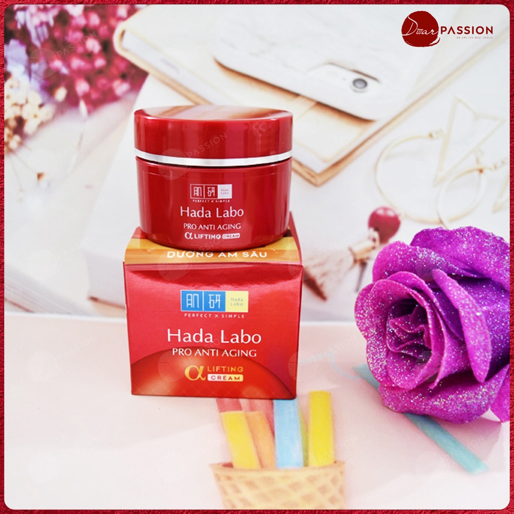 Kem Dưỡng Hada Labo Màu Đỏ Chuyên Biệt Chống Lão Hóa - HadaLabo Pro Anti Aging α Lifting Cream 50g