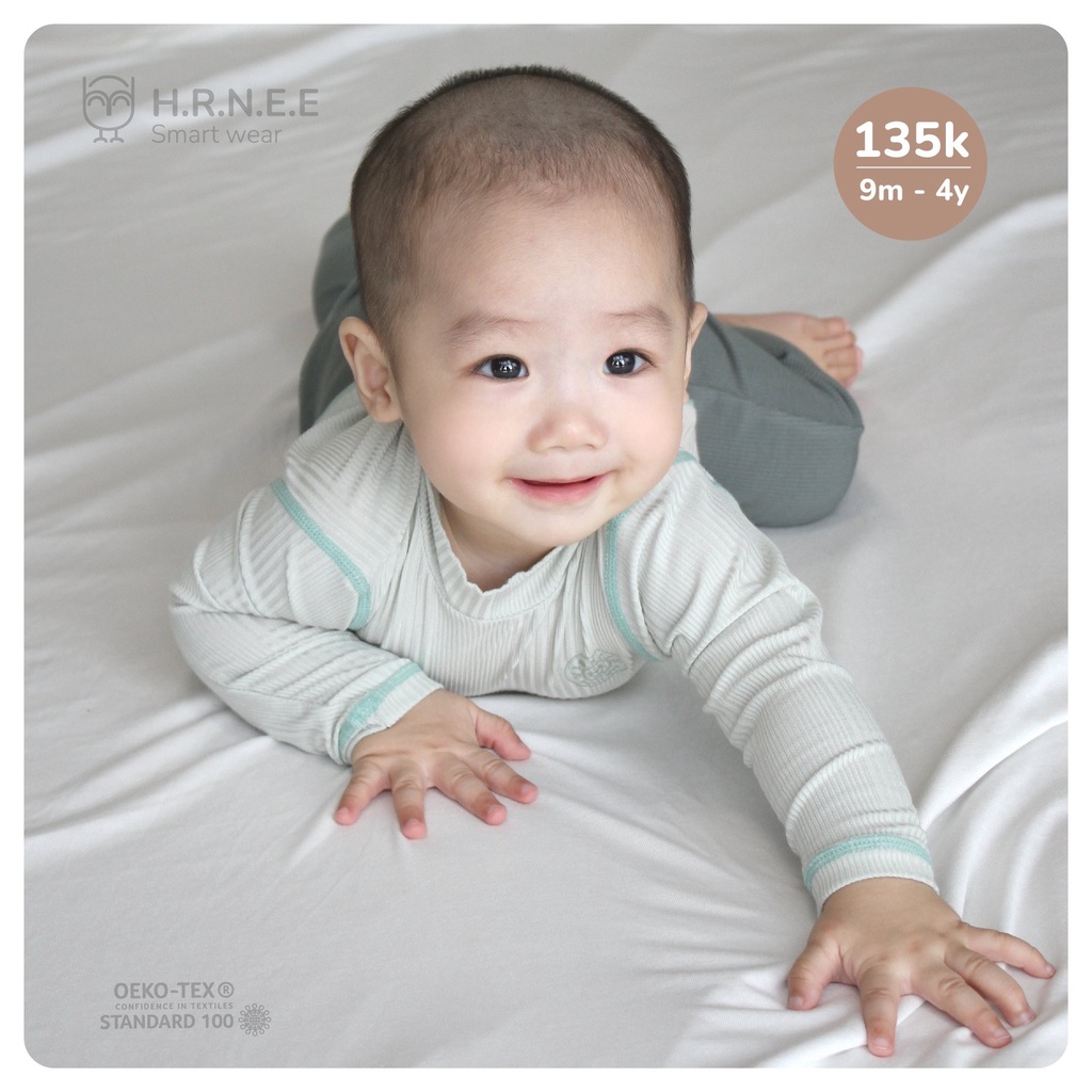 [CHÍNH HÃNG] Áo giữ nhiệt cổ 2cm modal trẻ em Hrnee