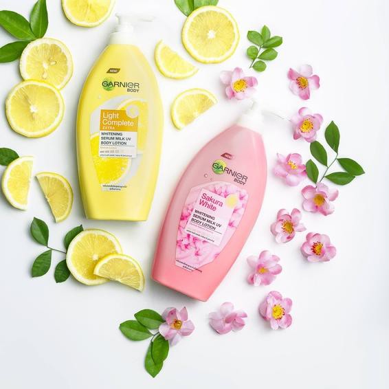 (Hàng Mới Về) Serum Garnier Sakura Làm Trắng Hồng Da Chống Tia Uv - 400ml