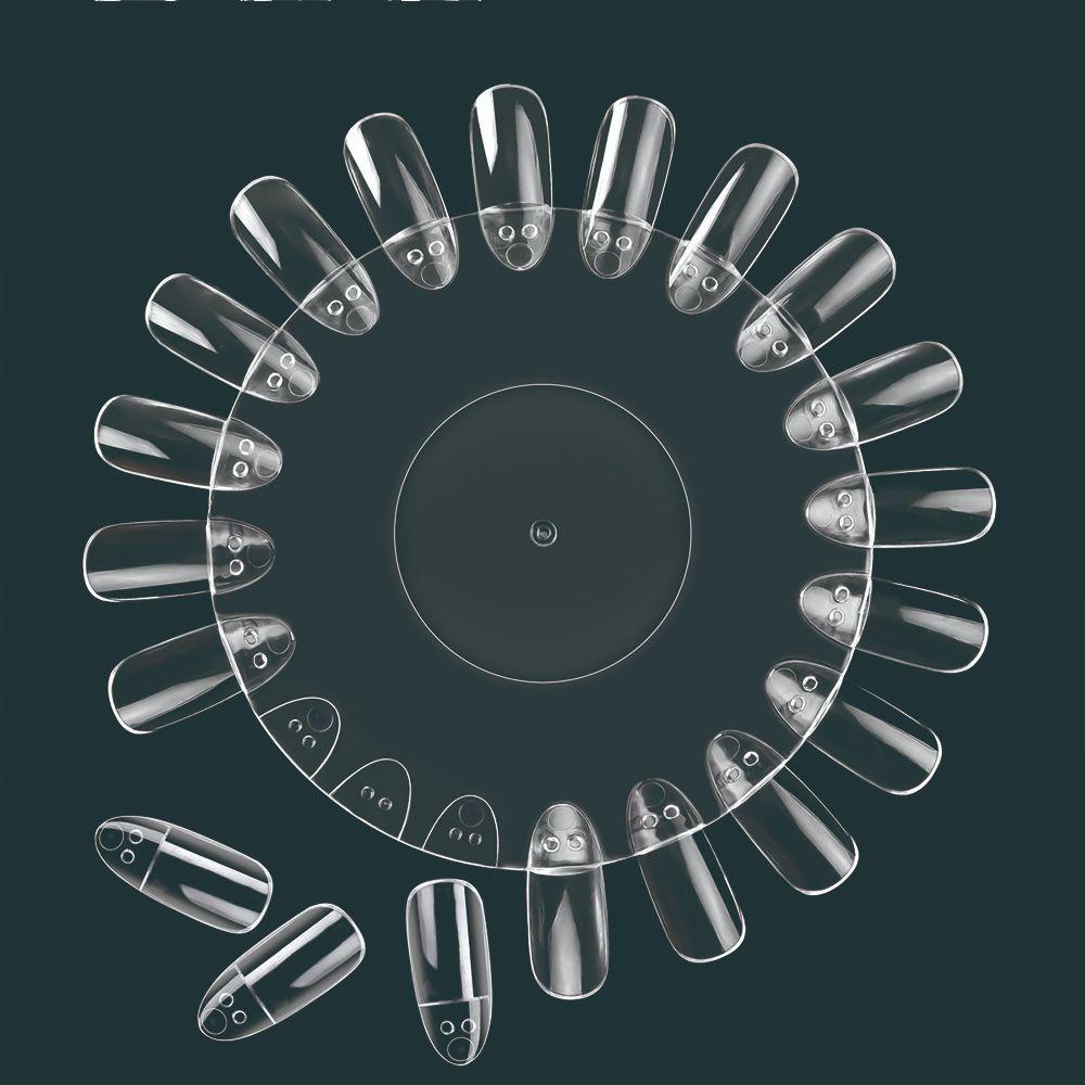 OCEANMAP Giá Đỡ Trưng Bày Móng Tay Giả Hình Tròn Bằng Nhựa Tiện Dụng Cho Salon