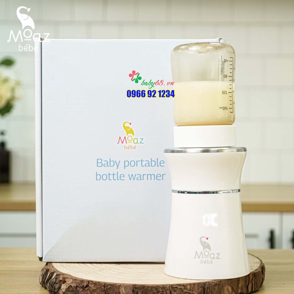 Máy hâm sữa di động cầm tay Moaz Bebe MB-041
