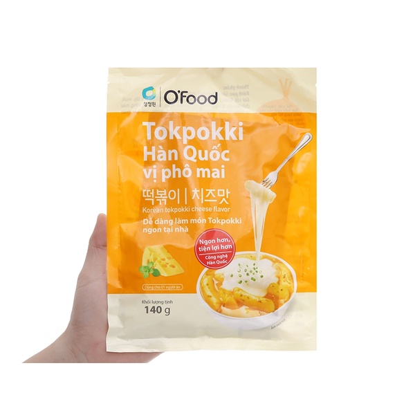 Bánh gạo O'Food Tokpokki Hàn Quốc gói 140gr | BigBuy360 - bigbuy360.vn