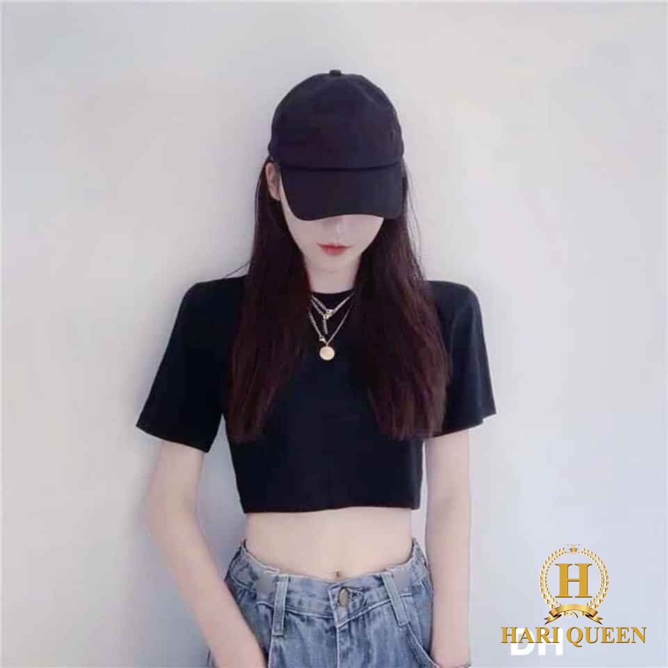 Sét áo croptop + quần bò ống rộng DHO0420