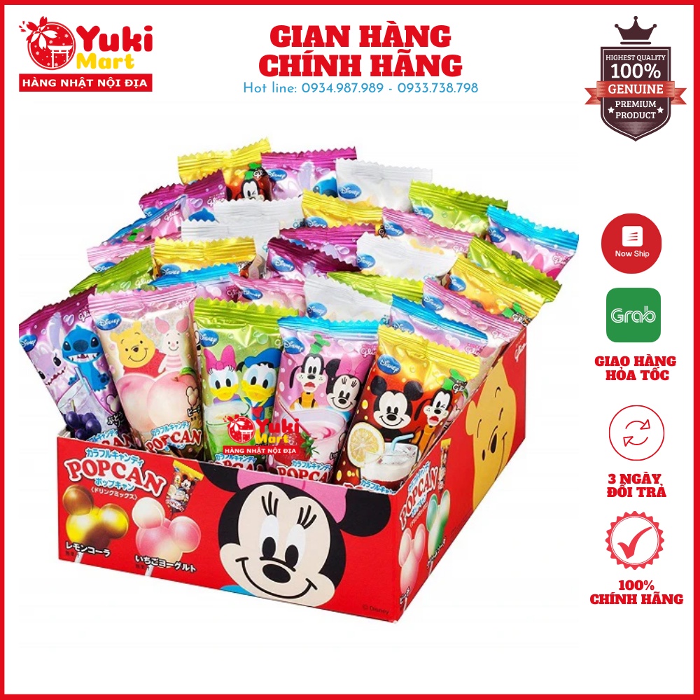 Kẹo mút Glico Popcan Mickey nội địa Nhật Bản