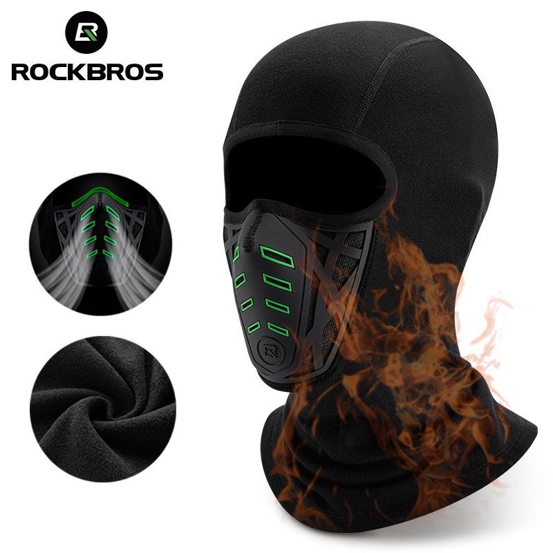 ROCKBROS Mũ Trùm Đầu Giữ Ấm Chống Gió Thoáng Khí Khi Đi Xe Đạp