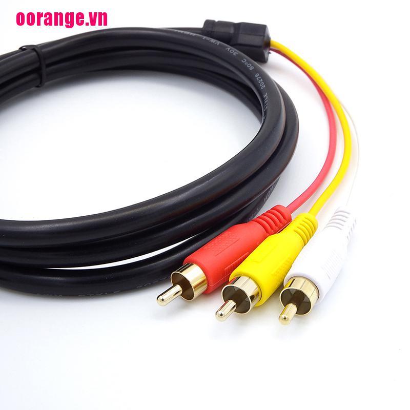 Cáp Chuyển Đổi Hdmi Sang 3 Rca Video Audio Av 1.5m Cho 1080p Hdtv | BigBuy360 - bigbuy360.vn