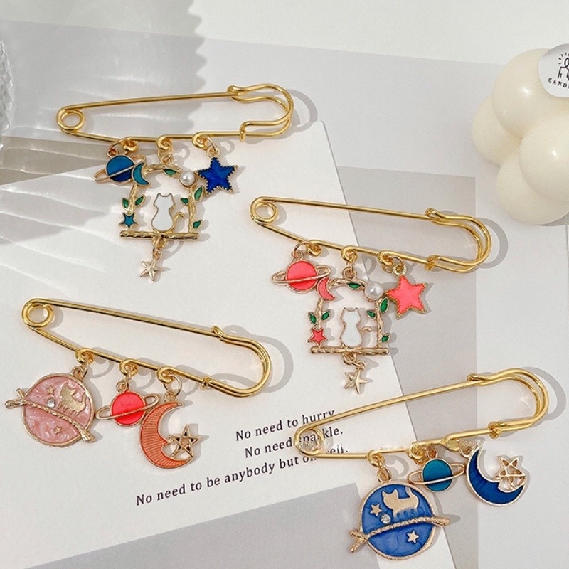 Ghim Cài Áo Họa Tiết Hoạt Hình Dễ Thương Phong Cách Nhật Bản