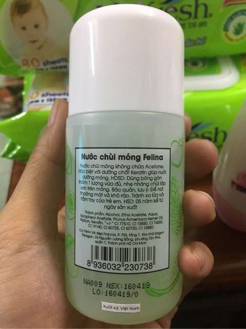 Nước chùi móng tay FELINA (100ml)