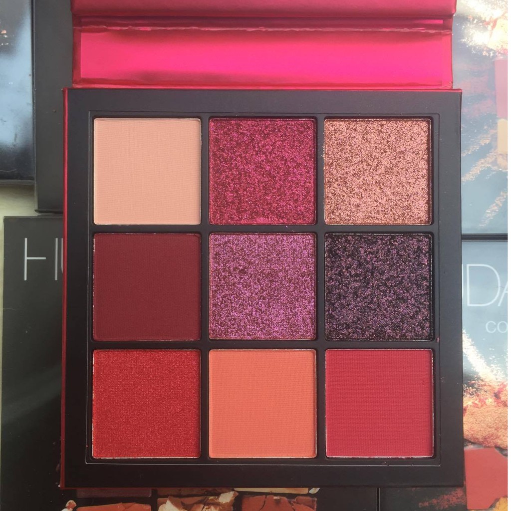 Bảng phấn trang điểm mắt 9 ô Huda Beauty Ruby Obsessions