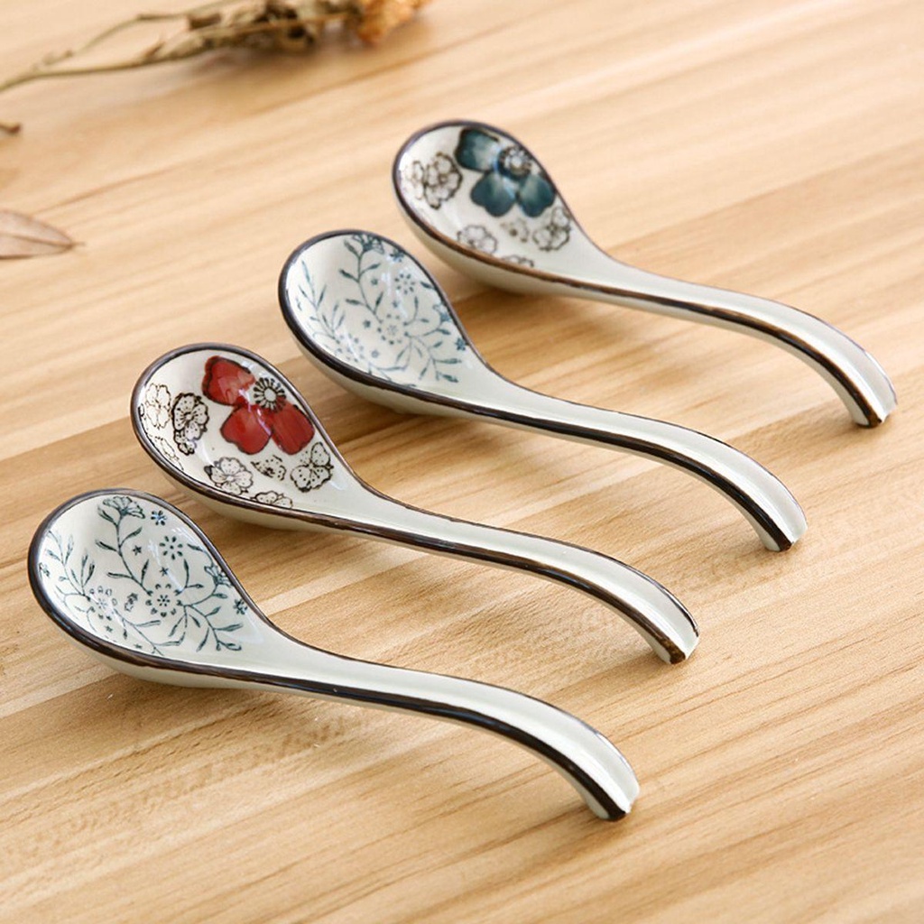 ELLSWORTH Muỗng Ăn Súp Bằng Sứ Phong Cách Nhật Bản Dành Cho Trẻ Em