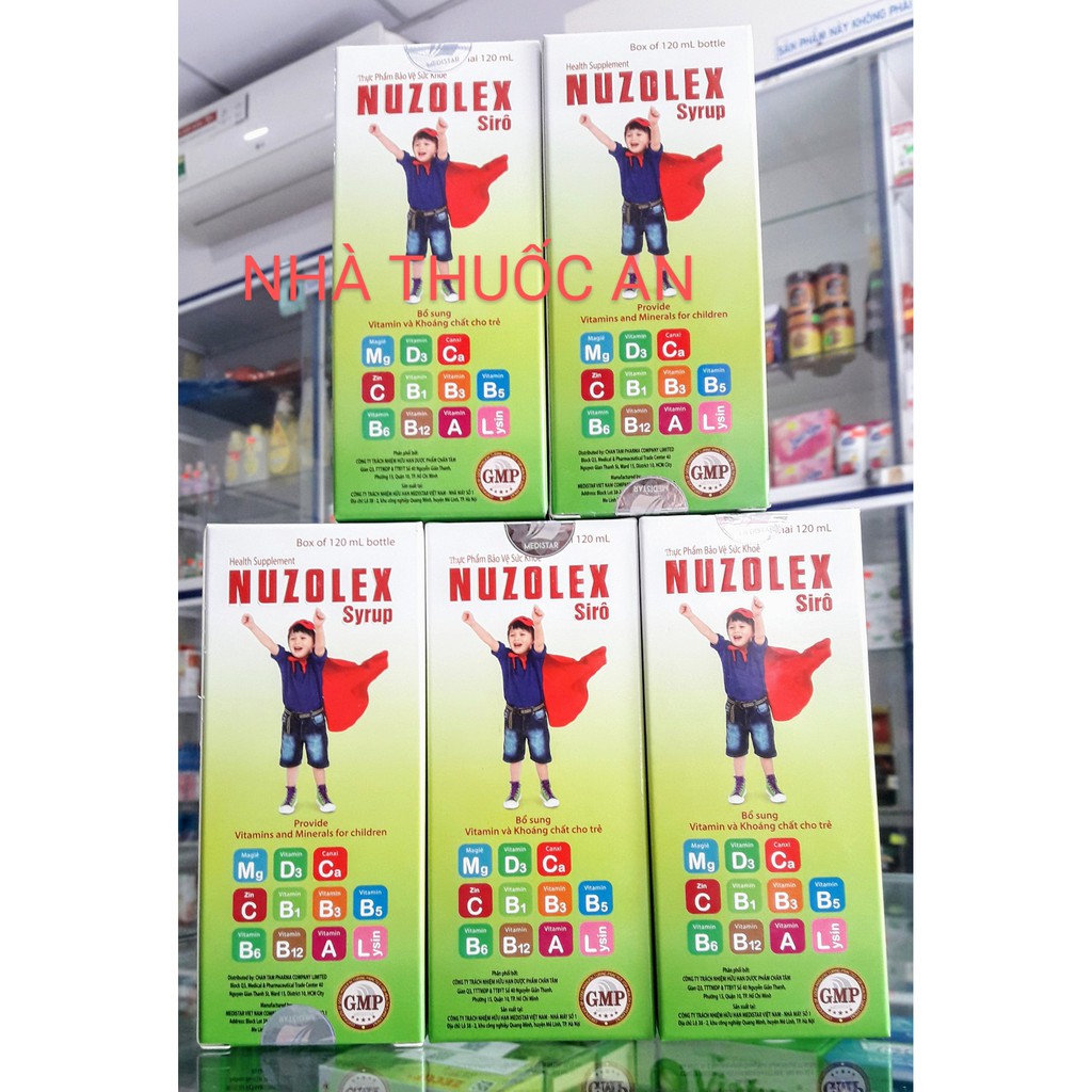 Nuzolex siro bổ sung vitamin khoáng chất cho trẻ