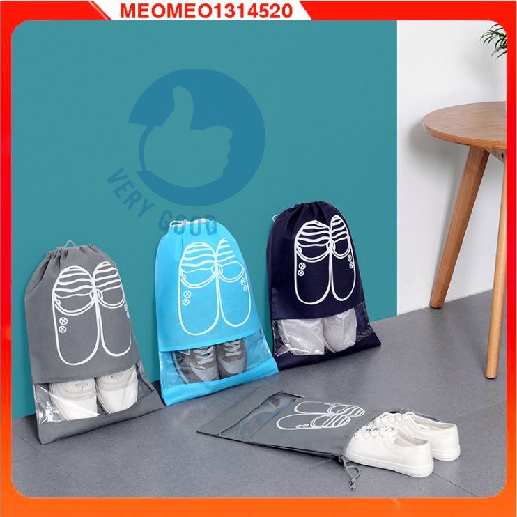 Túi đựng bọc giày thể thao tiện dụng đi du lịch nhiều Size có dây rútmeomeo