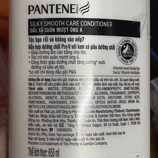 Dầu xả tóc Pantene 650ml