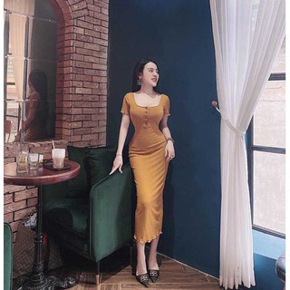 Váy đầm nữ body form dài sang chảnh lh53