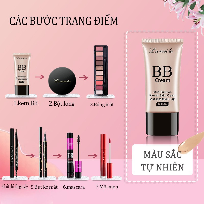 "Vận chuyển nhanh" "thẳng vào cổ phiếu" Bộ trang điểm cá nhân LAMEILA 7 món，Kem BB, Phấn phủ, Mascara, Chì kẻ mày, Kẻ mắ | BigBuy360 - bigbuy360.vn
