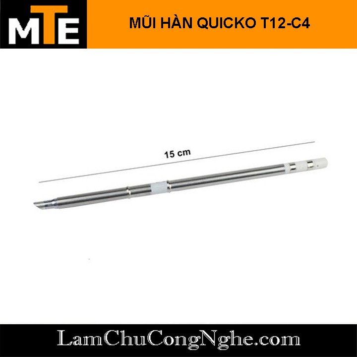 Mũi hàn T12 móng ngựa, TIP hàn Quicko T12-C4 75W sử dụng cho trạm hàn T12