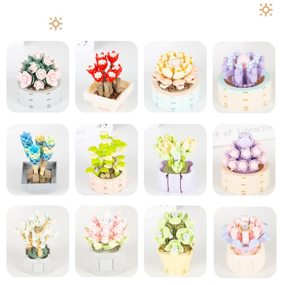 RAINBOW Đồ Chơi Lắp Ráp Hình Hoa Hồng Mới