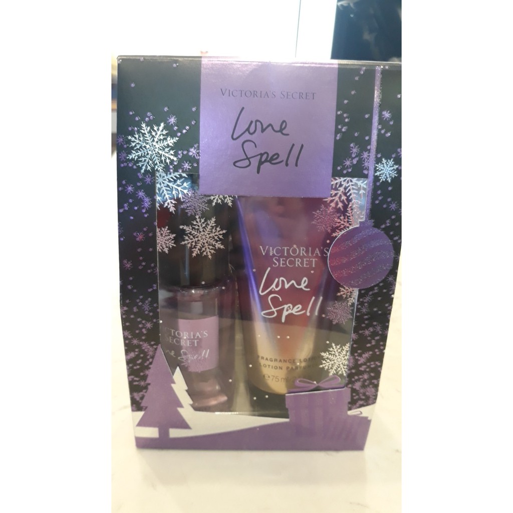 Bộ quà tặng Xịt Thơm Và Dưỡng Thể Victoria’s Secret Love Spell 75ml của Mỹ | Thế Giới Skin Care