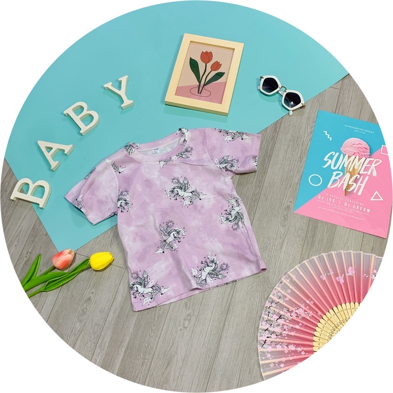 Áo thun bé gái áo cộc tay combo 3c cotton xuất mềm mịn họa tiết xinh xắn co giãn 10-27kg