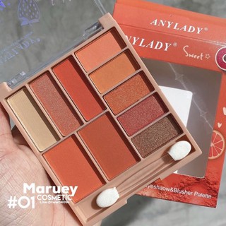 Phấn mắt Anylady Sweet 10 ô