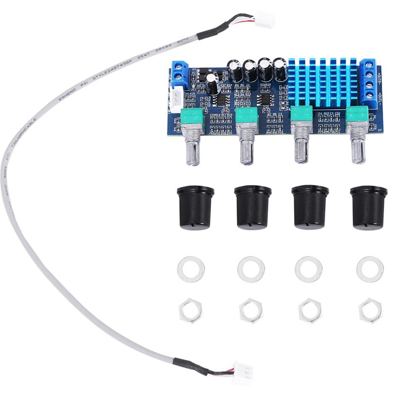 XH-M577 TPA3116D2 Audio High Power Tone Op Amps DC 12-24V Dual-channel Stereo 2 x 80W Digital Amplifier Board B4-003