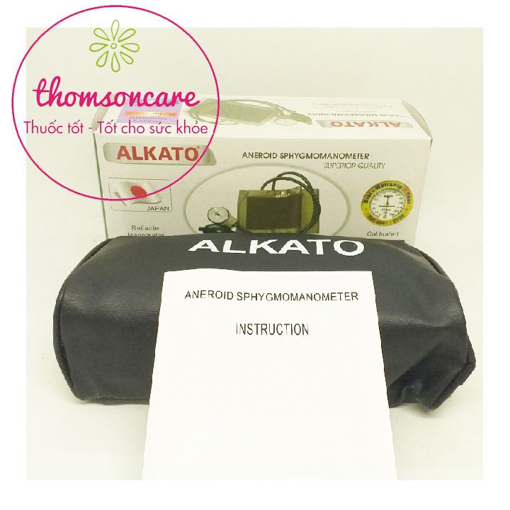 Bộ đo huyết áp cơ ALKATO - AK2 - 0811 - Được sản xuất từ Nhật Bản gồm đo huyết áp và tai nghe