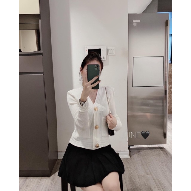 Áo cdg cúc đồng