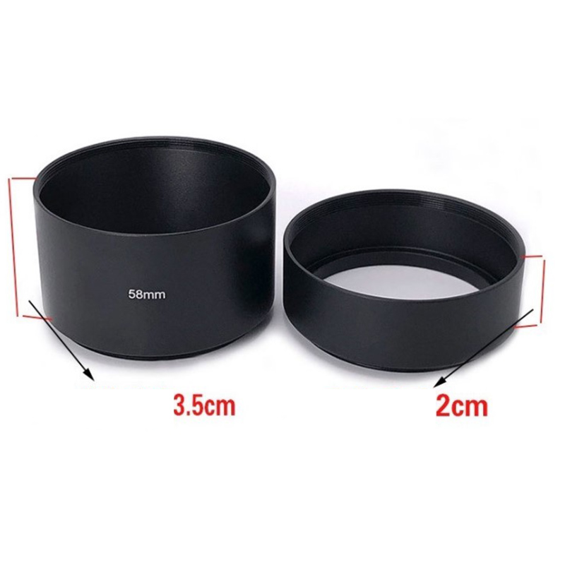 [shafineVN]1pc long Metal LENS HOOD for Canon Nikon Sony for Olympus Pentax camera lens