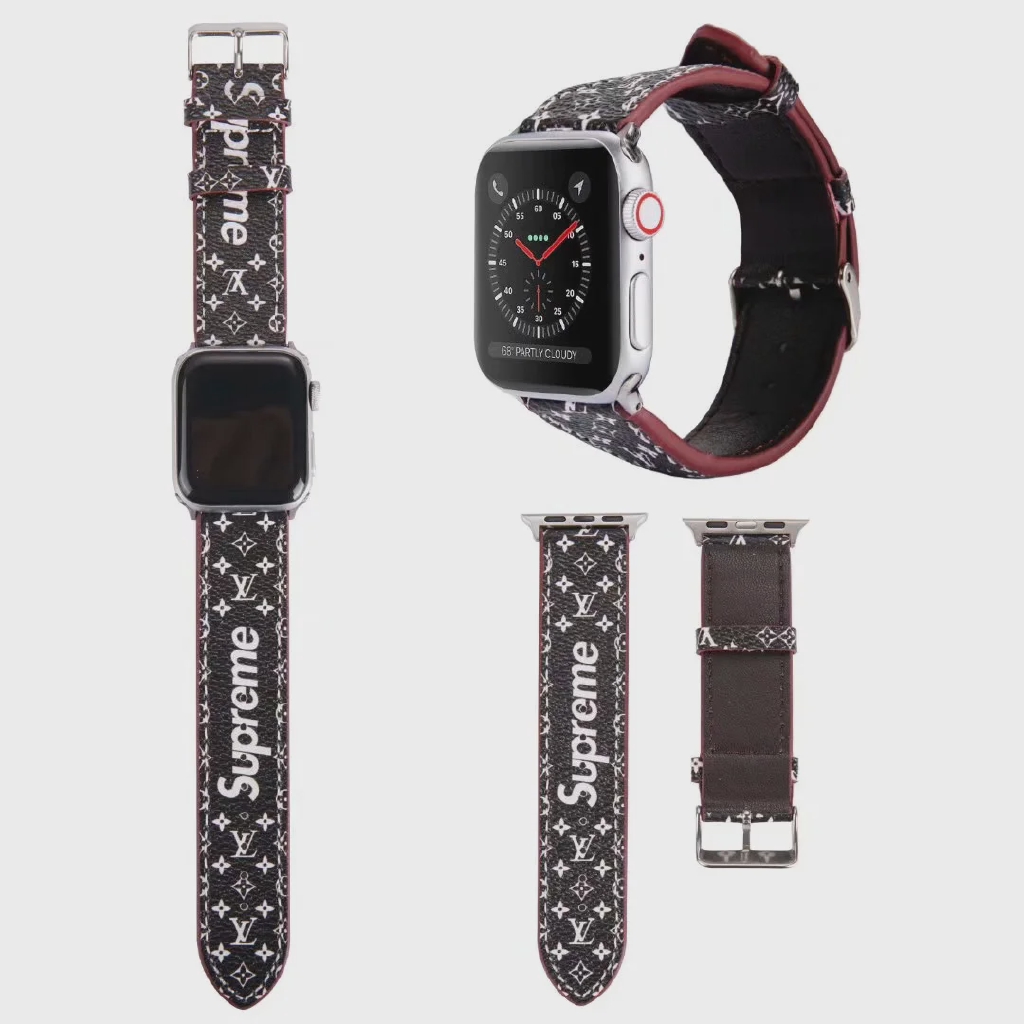 Dây Đeo Bằng Da Thật Cho Đồng Hồ Thông Minh Apple Watch Series 1 2 3 4 5 6 SE 38mm 40mm 42mm 44mm Series 7 41mm 45mm