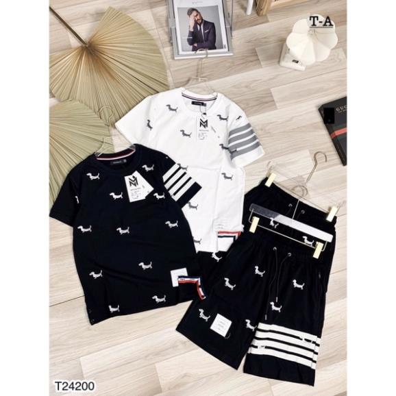 Bộ Nam Thom Browne Viền Trắng Chất Đẹp - Bộ Quần Áo Nam Thom Siêu Đẹp