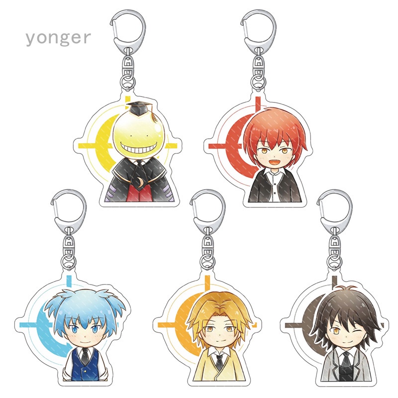 Móc khóa nhựa acrylic hình nhân vật anime Ansatsu Kyoushitsu Koro Sensei