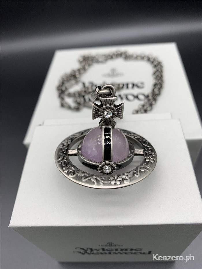 Vòng cổ Mặt Gỗ Đá Thạch Anh Tím / Granite / Obsidian Kiểu Cổ Điển