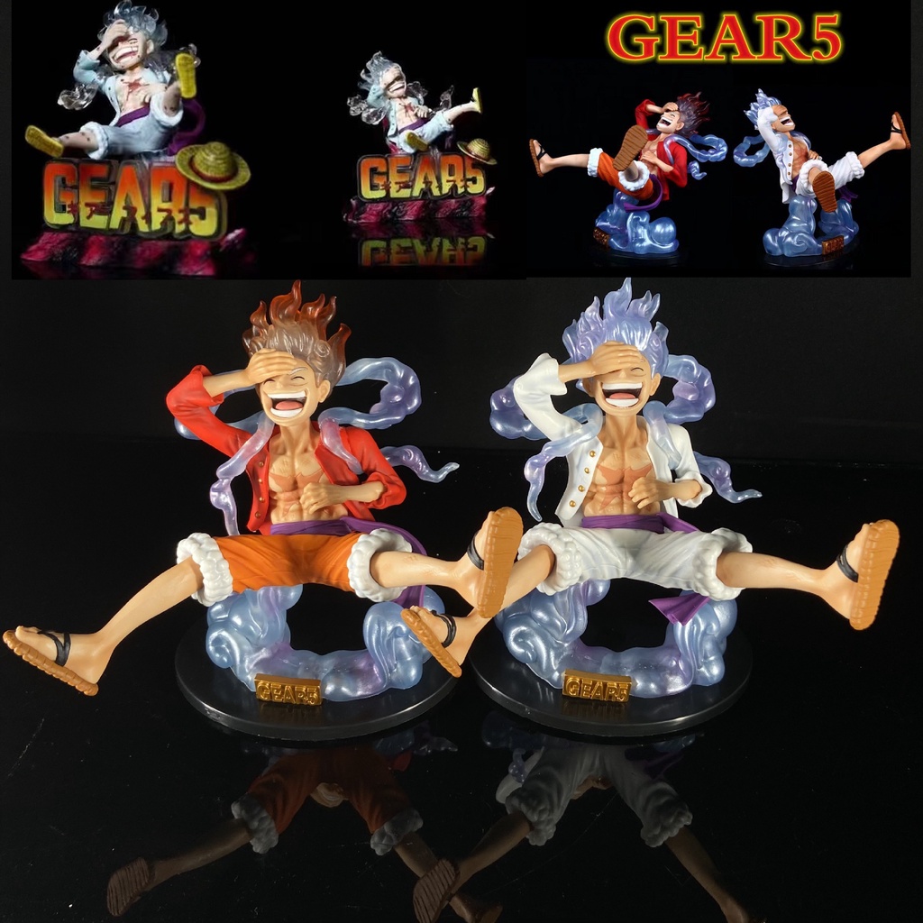 Mô Hình Nhân Vật Luffy Gear 5 Anime One Piece 10cm/17cm Bằng PVC