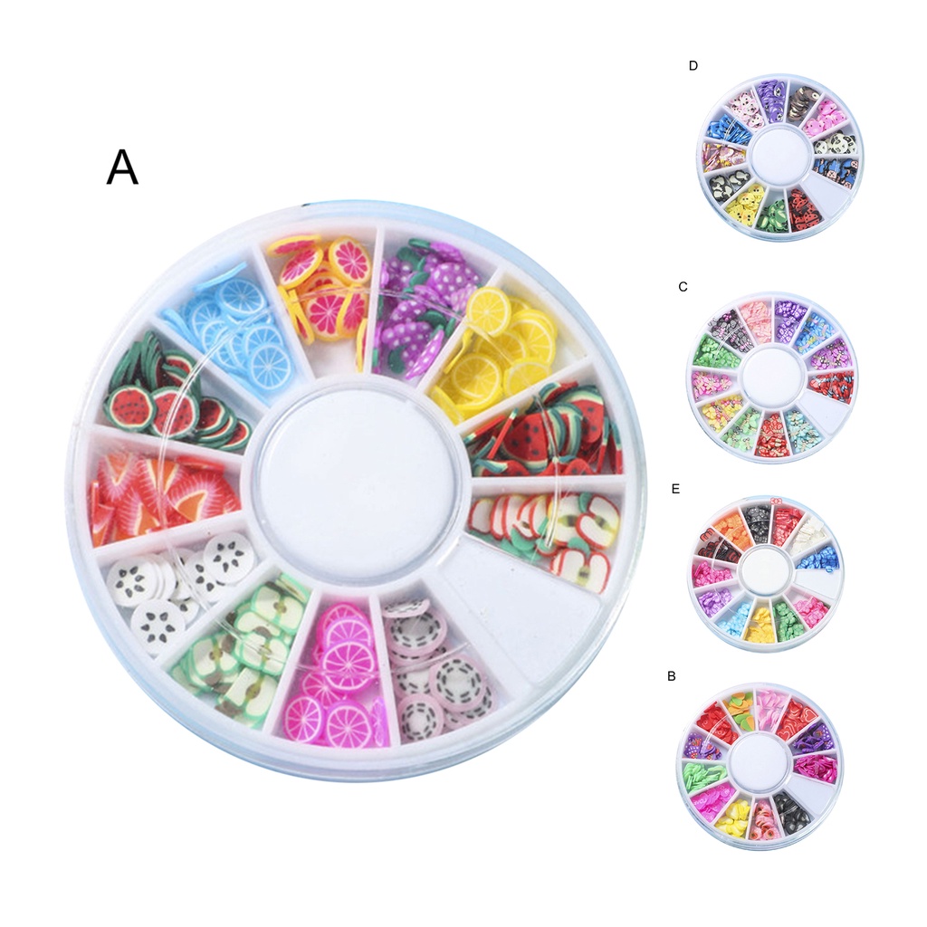 [Hàng mới về] Hộp hạt phụ kiện trang trí móng tay nghệ thuật thiết kế nhiều mẫu tùy chọn đáng yêu bắt mắt