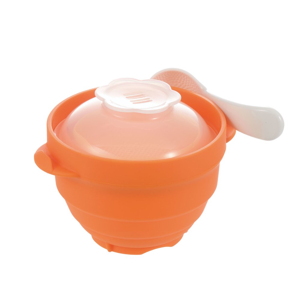 Dụng cụ nấu hấp đa năng bằng Silicone 780ml Richell 20671 (Cam)